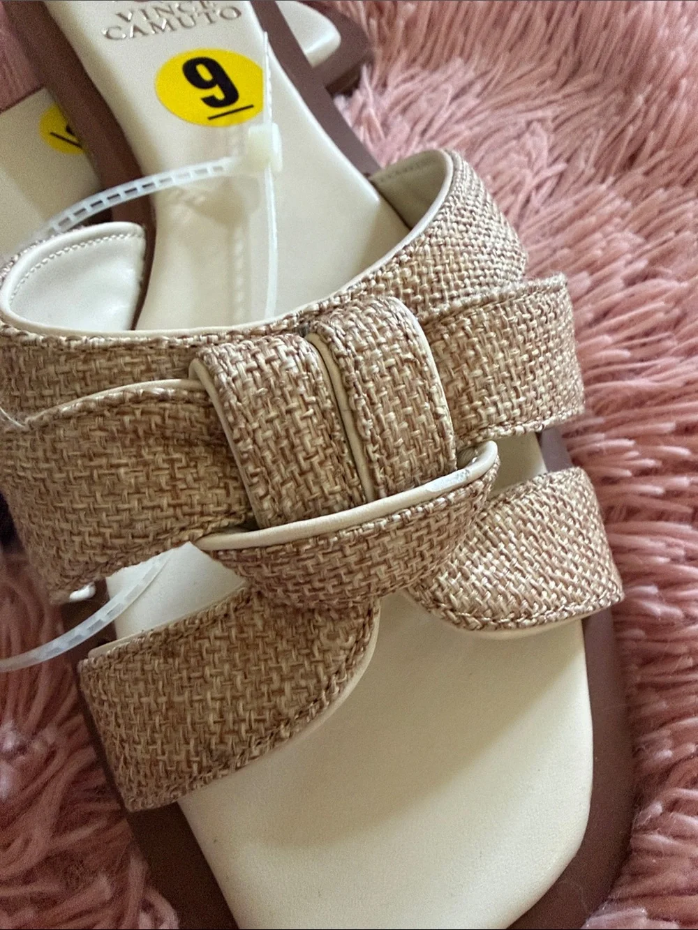 Vince Camuto slide sandals.